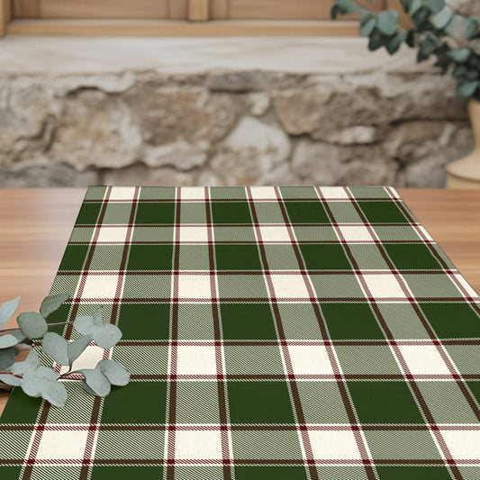 Chemin de table - CARREAUX VERT