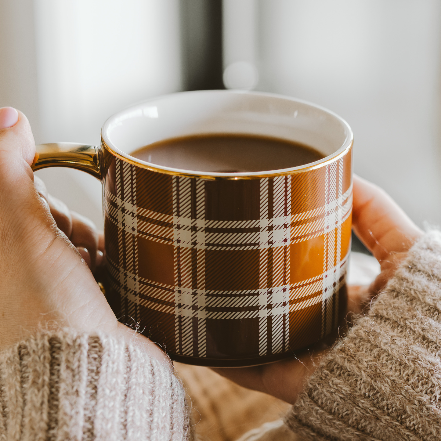 Mug - TARTAN MARRON