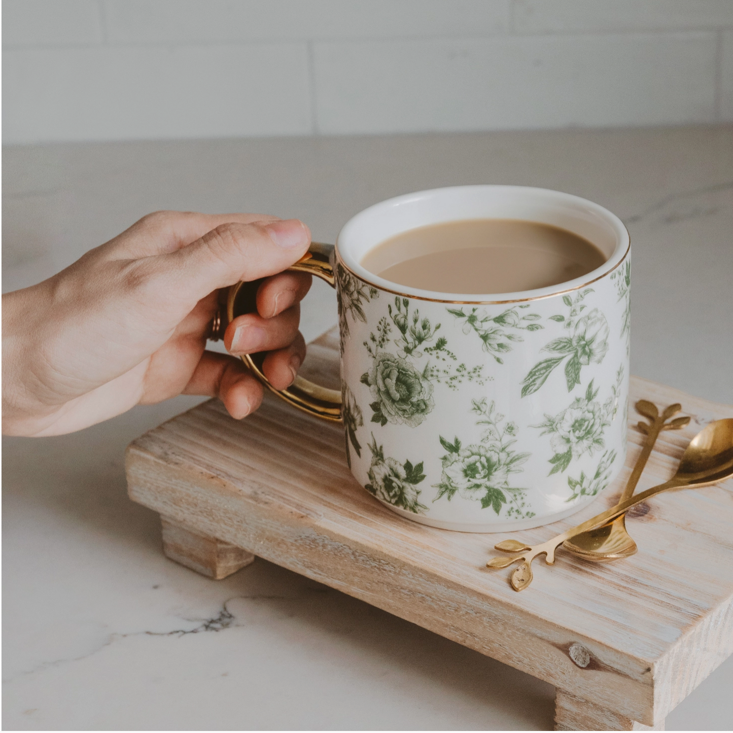 Mug - GREEN DELFT (GOLD)