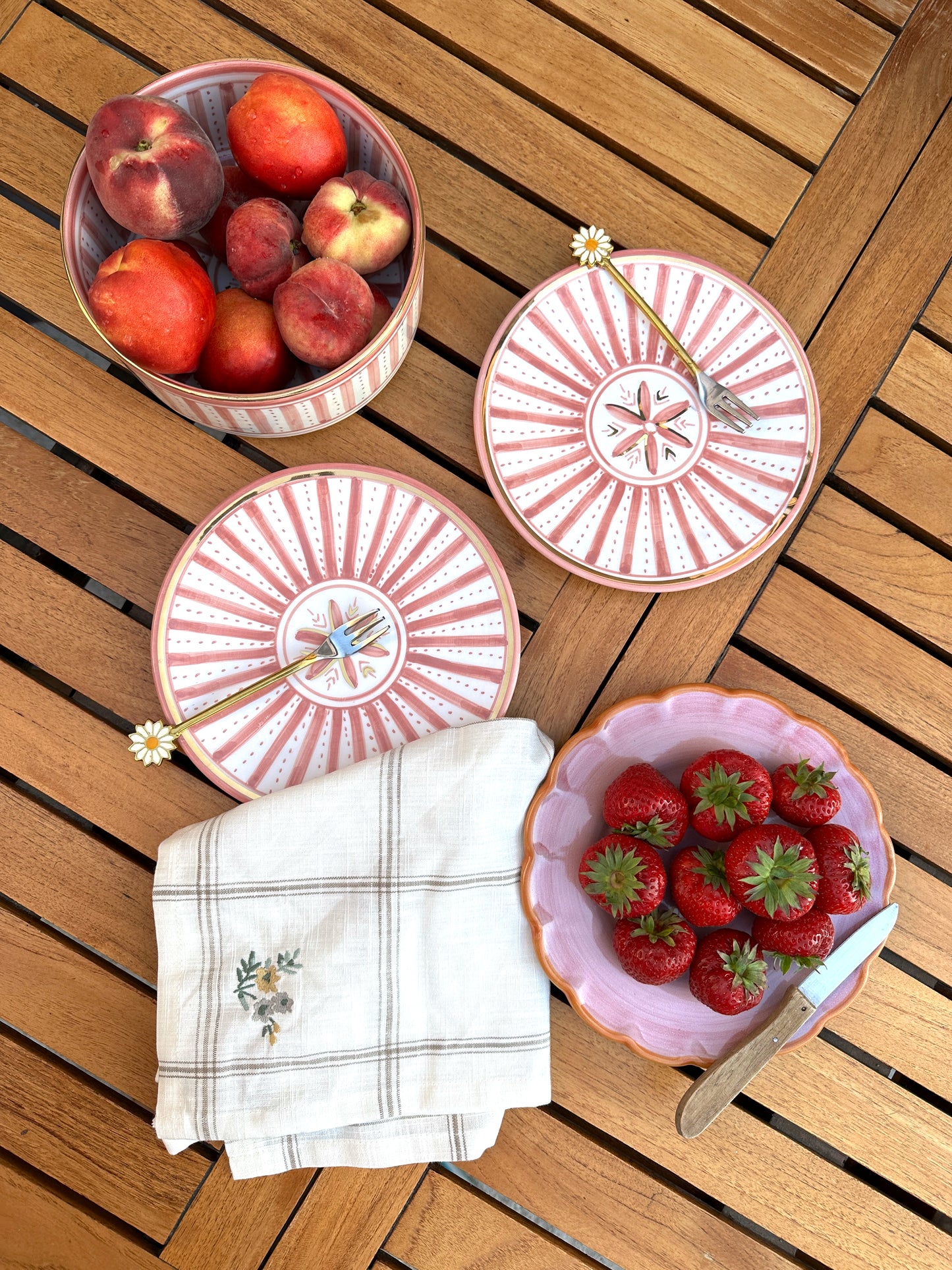 Assiette SUNFLOWER (rose)