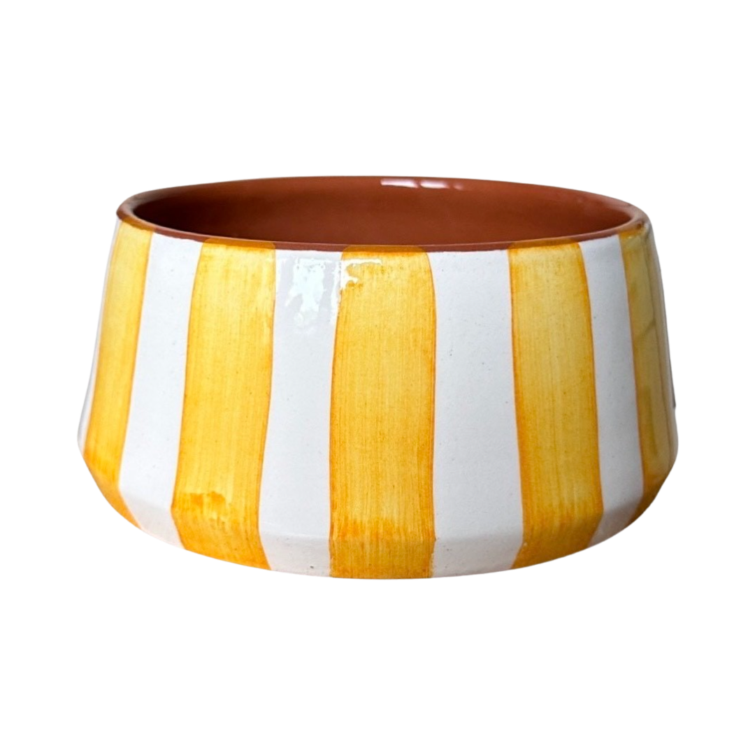 Bol à rayures - JAUNE