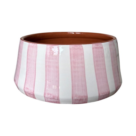 Grand saladier à rayures - LILAS