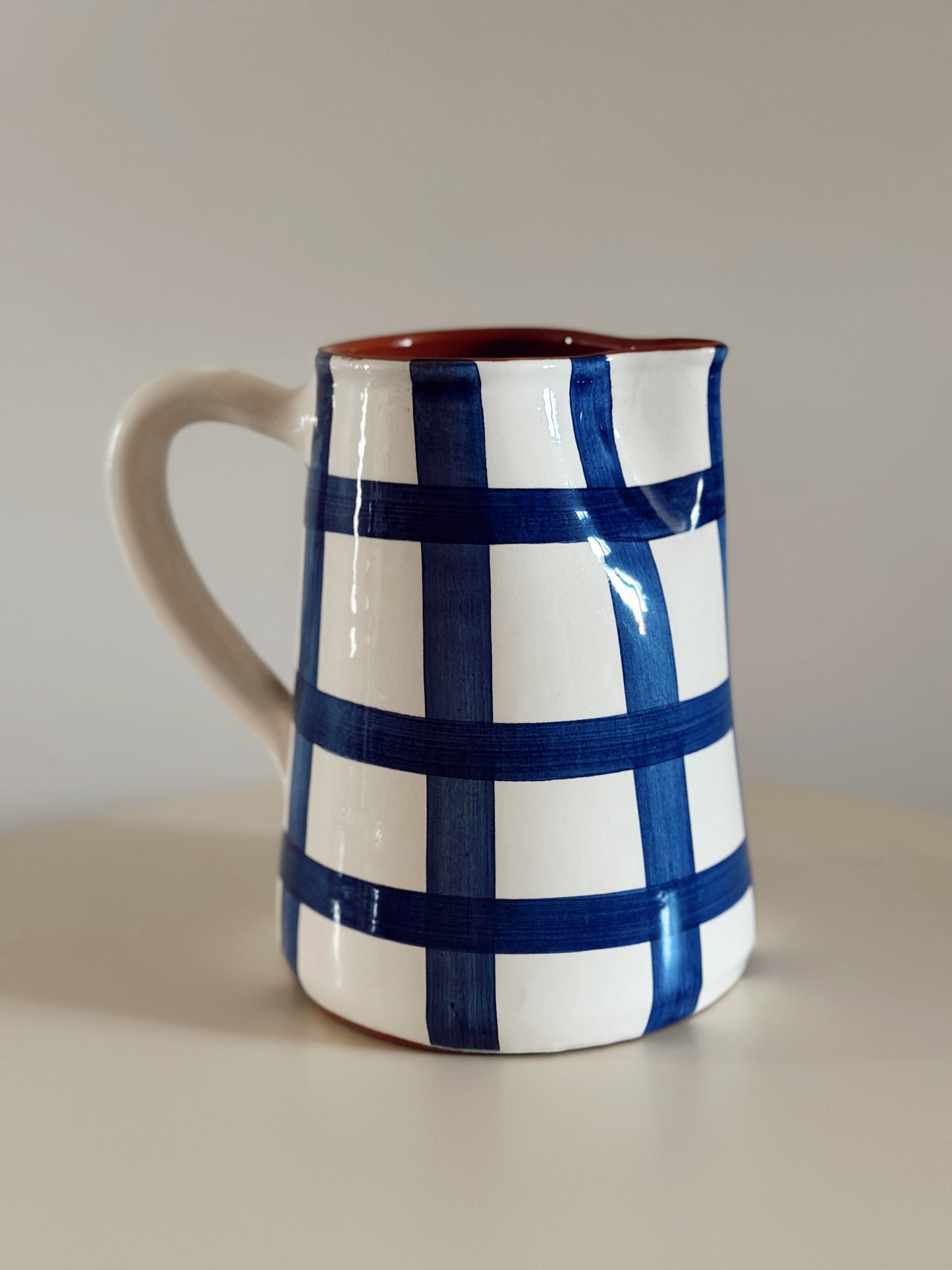Carafe quadrillée - BLEU