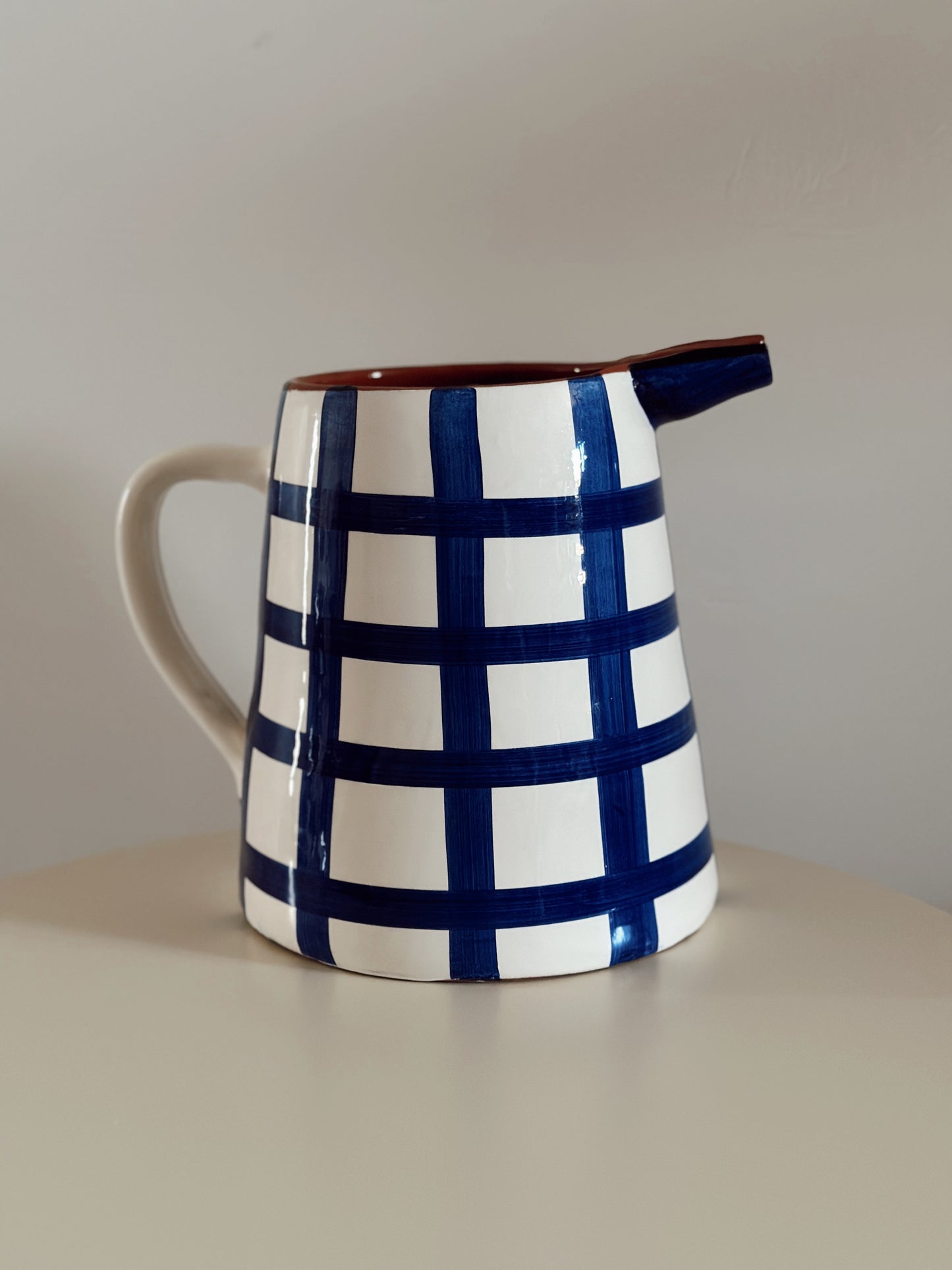 Pichet quadrillé 2L - BLEU