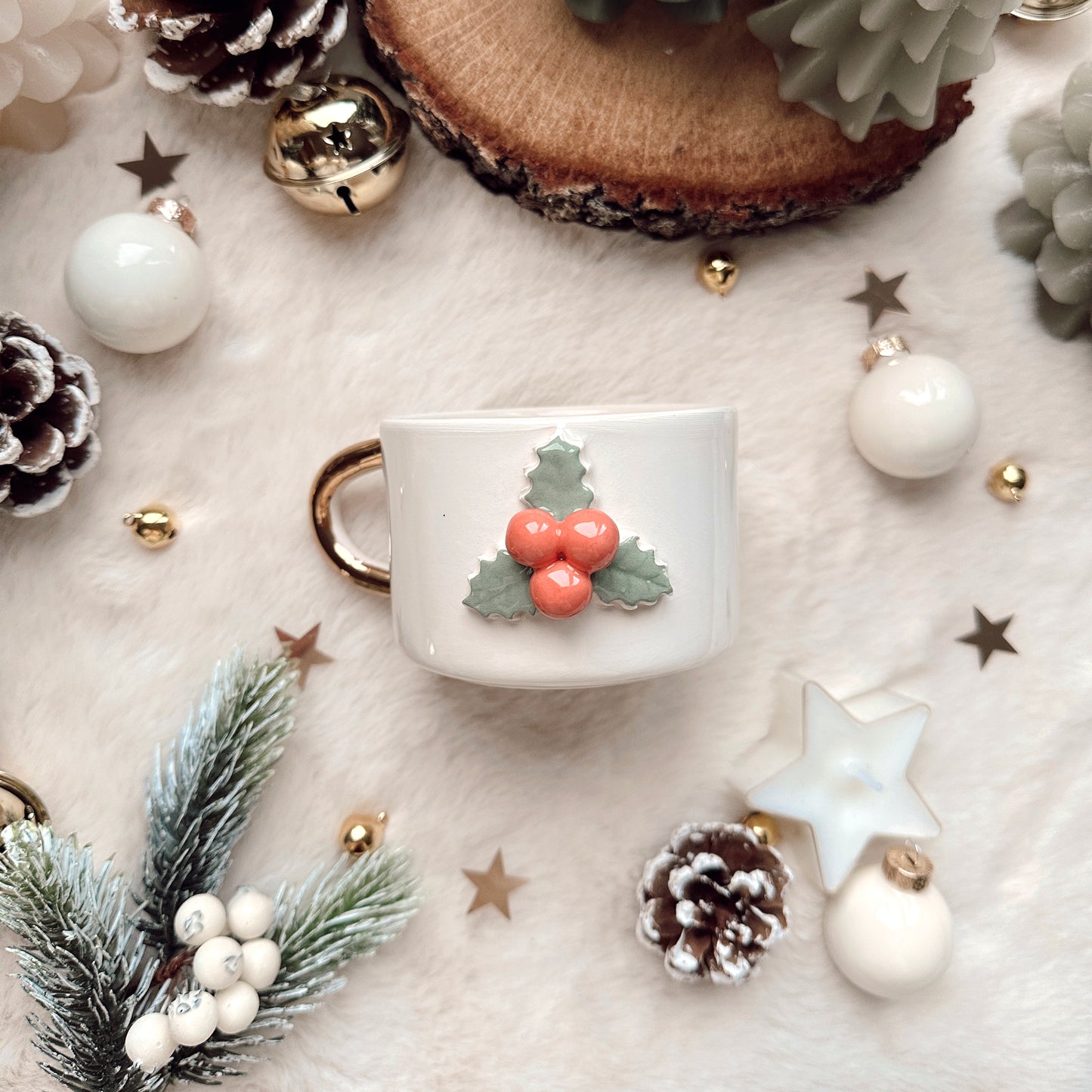 Tasse de Noël "Houx"