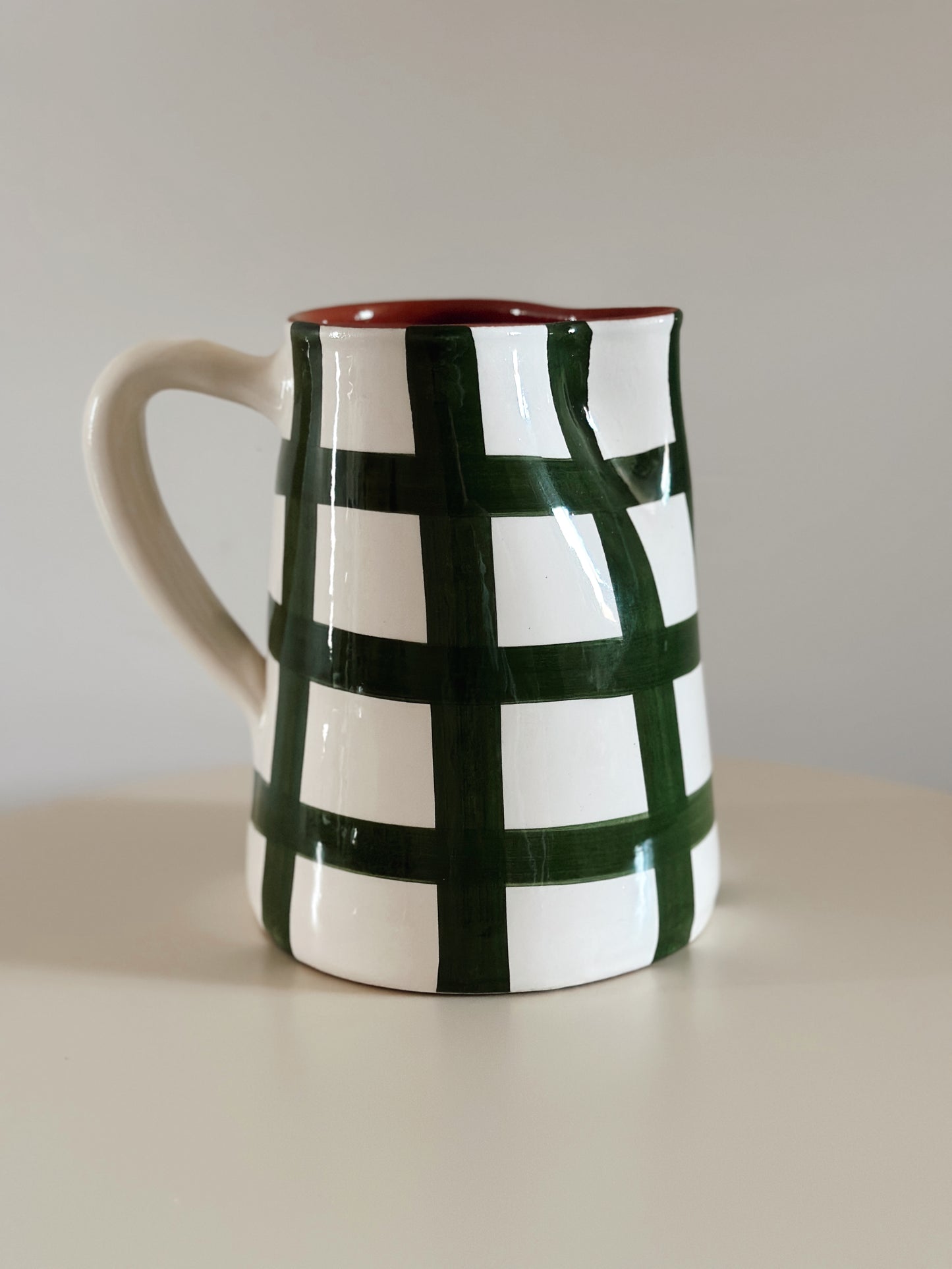 Carafe quadrillée - VERT