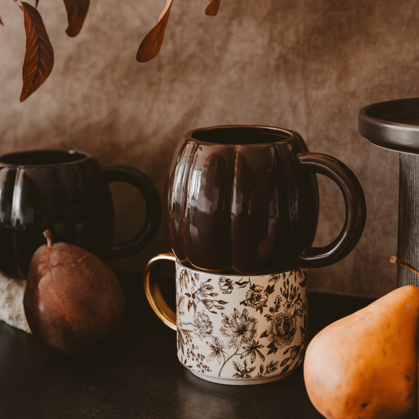 Mug citrouille - MARRON