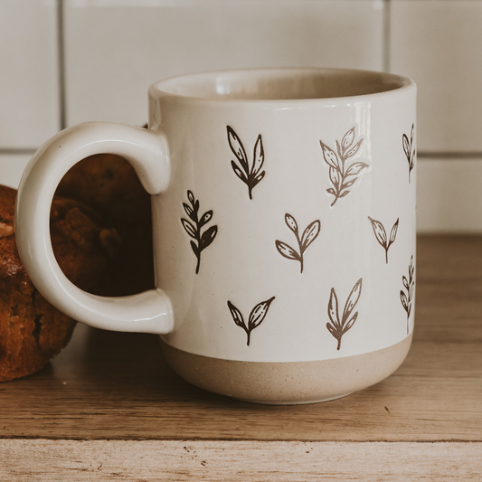 Mug - FEUILLES MARRON