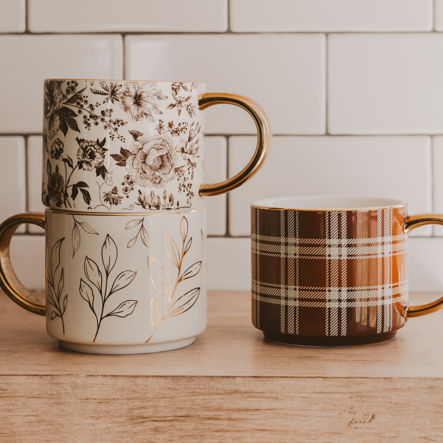 Mug - TARTAN MARRON