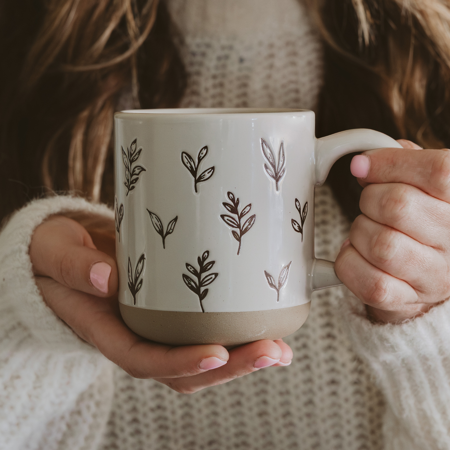 Mug - FEUILLES MARRON