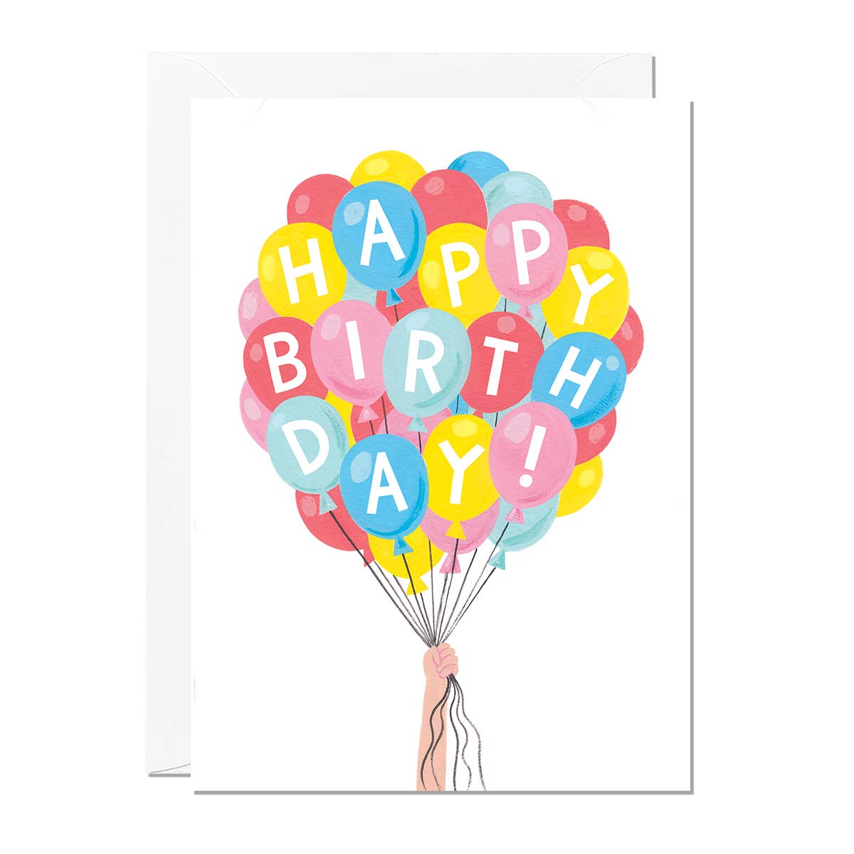 Carte Anniversaire | Ballons colorés