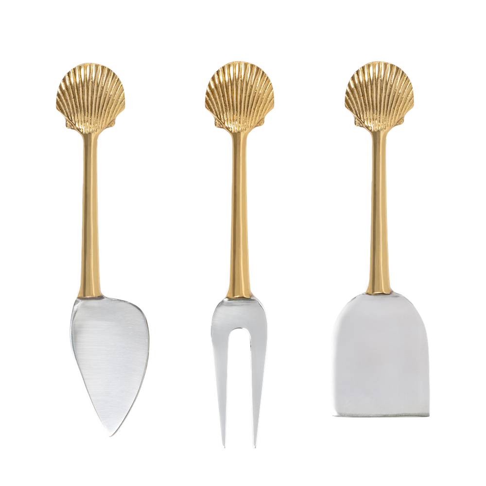 Set de couteaux à fromage "Coquillage"