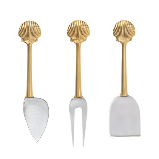 Set de couteaux à fromage "Coquillage"