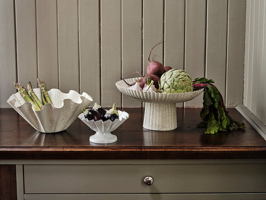 Bols sur pied ELNA - blanc (set de 3)