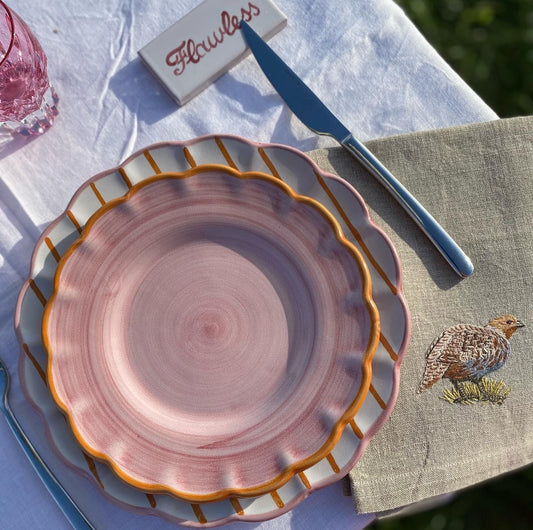 Assiette à dessert JOYOUS (rose)