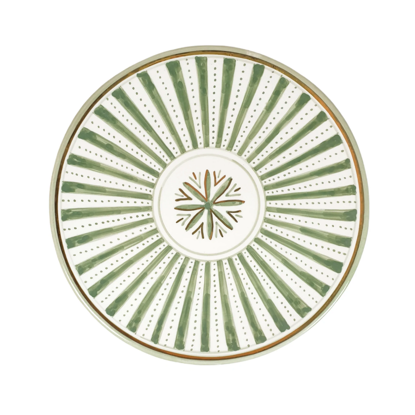 Assiette SUNFLOWER (vert amande)