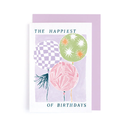 Carte Anniversaire | Ballons Pastel