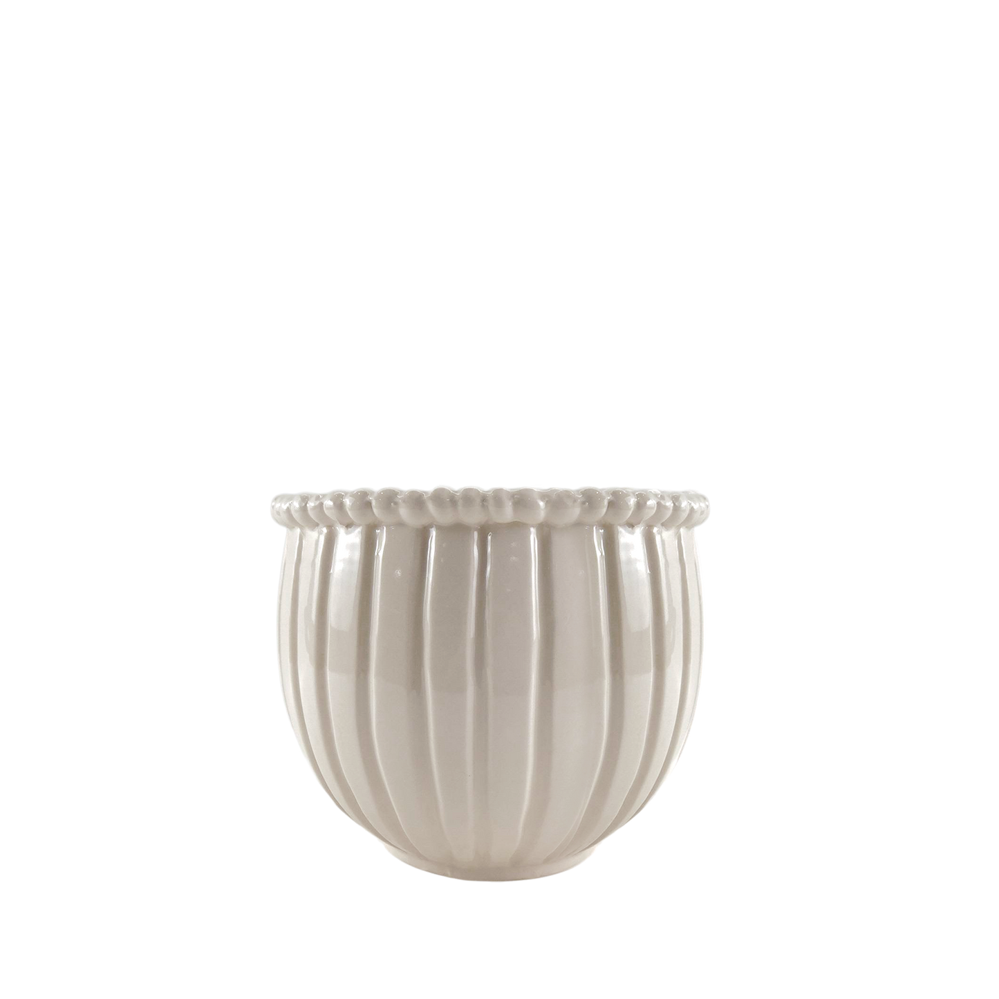 Cache-pot VERA - blanc crème