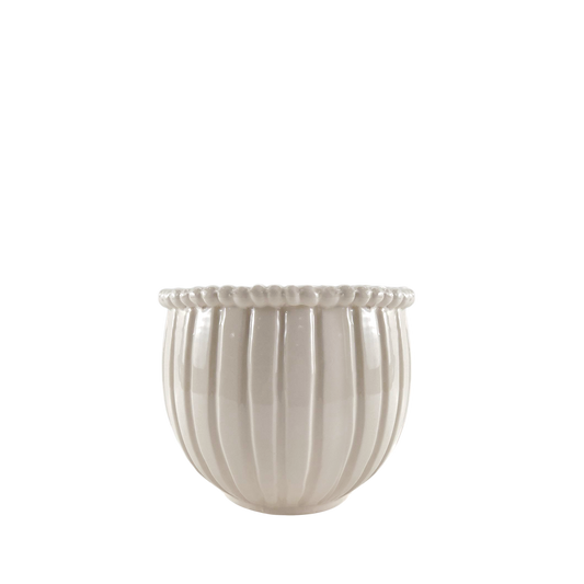 Cache-pot VERA - blanc crème