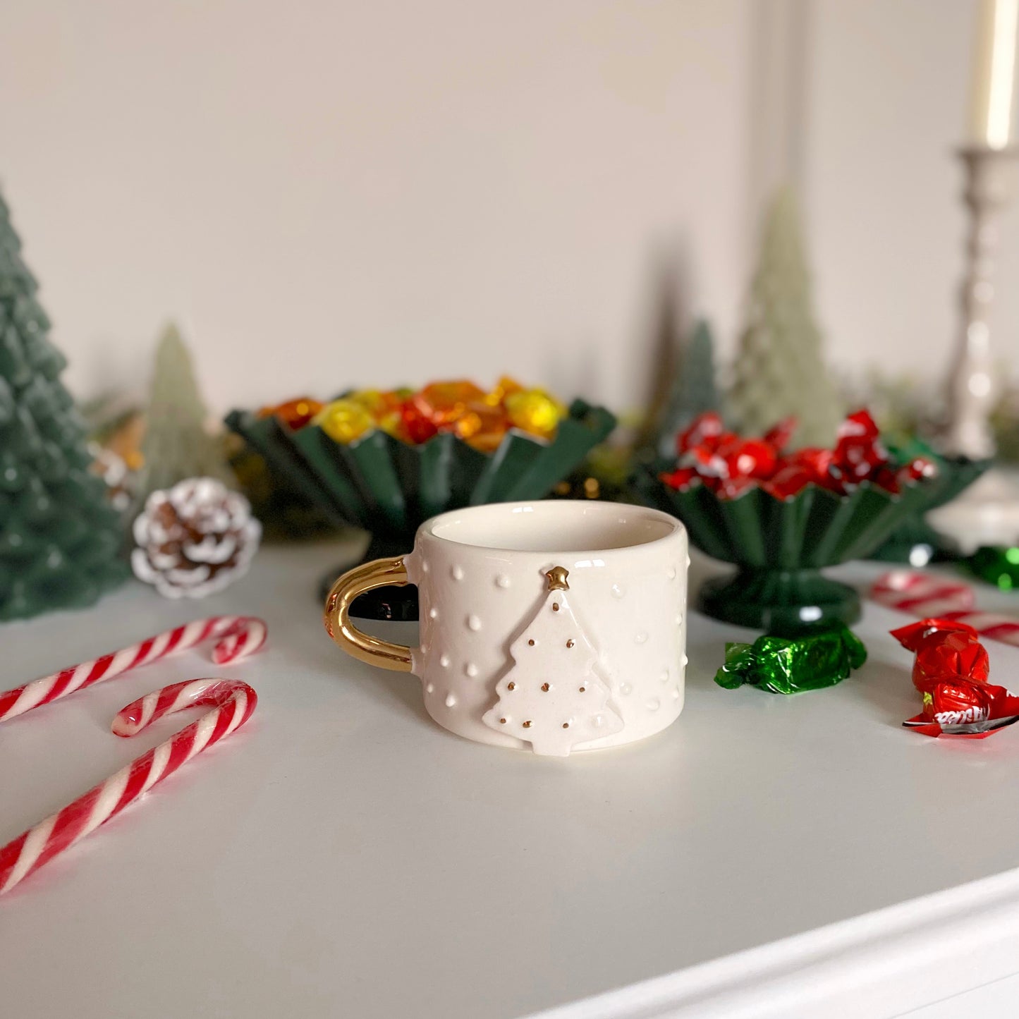 Tasse sapin blanc 200ml (imperfection)