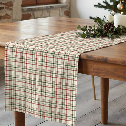 Chemin de table - TARTAN BEIGE
