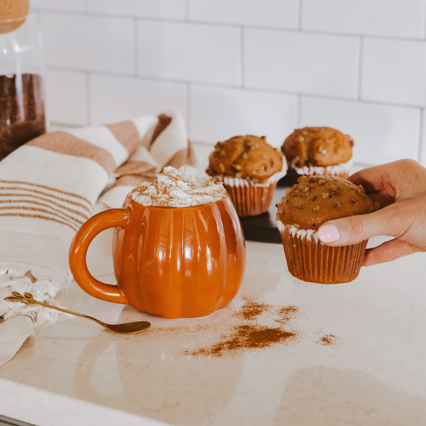 Mug Citrouille - ORANGE / ROUILLE