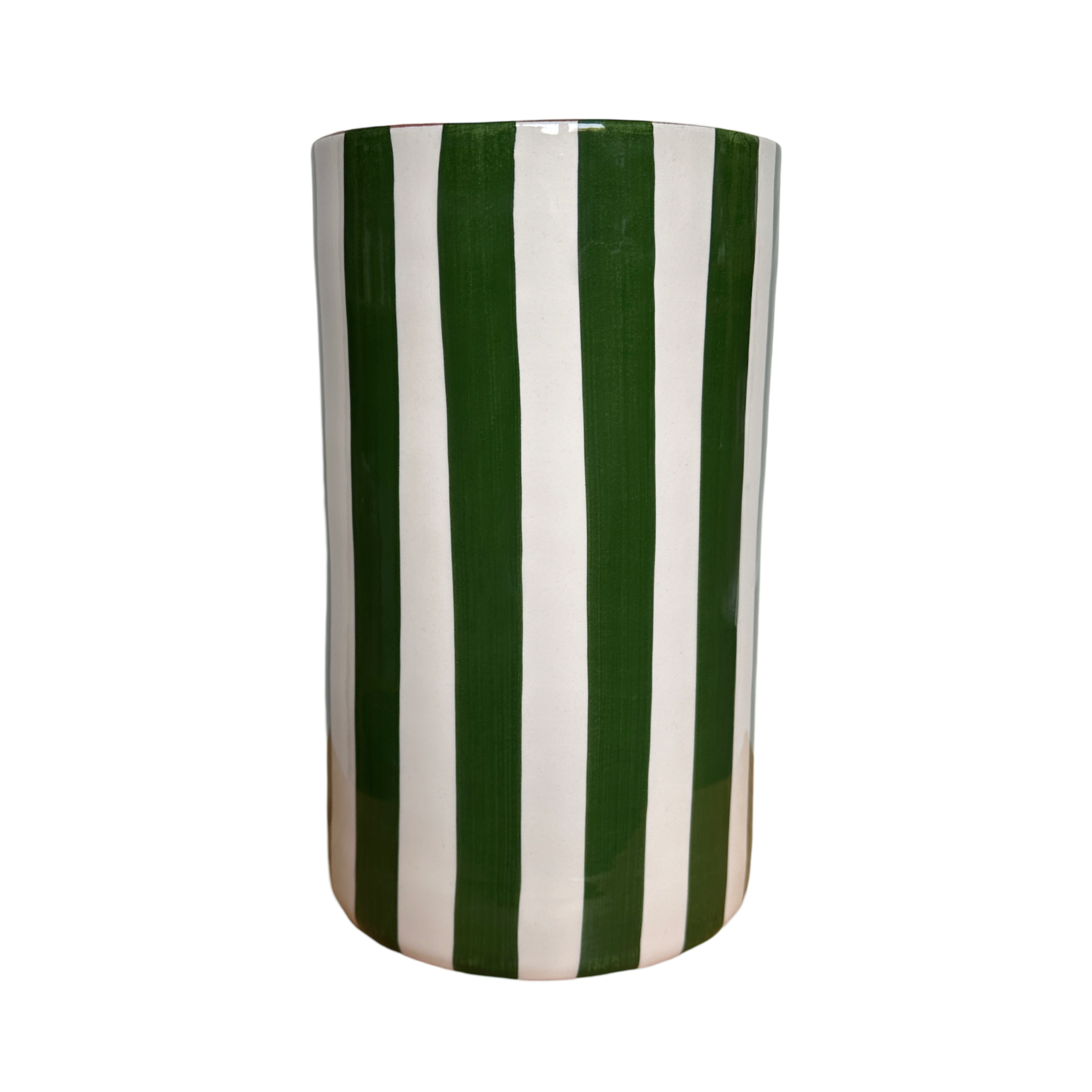 Vase à rayures - VERT