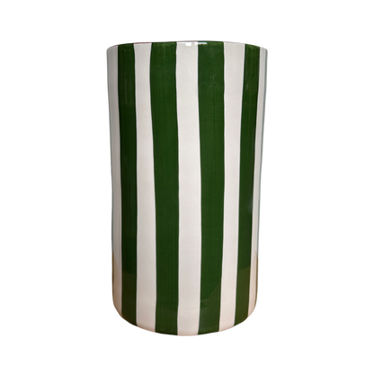 Vase à rayures - VERT