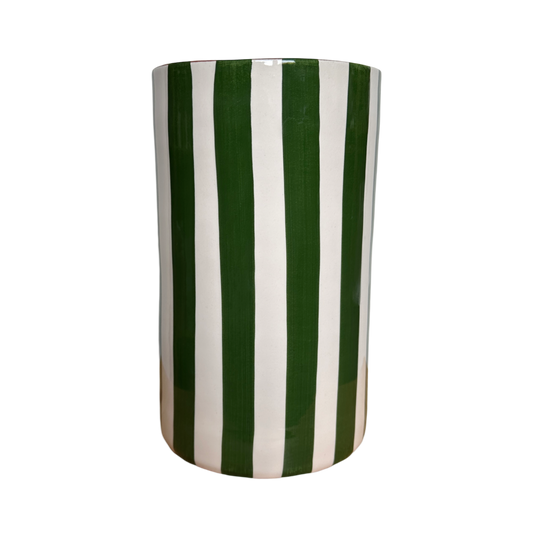 Vase à rayures - VERT