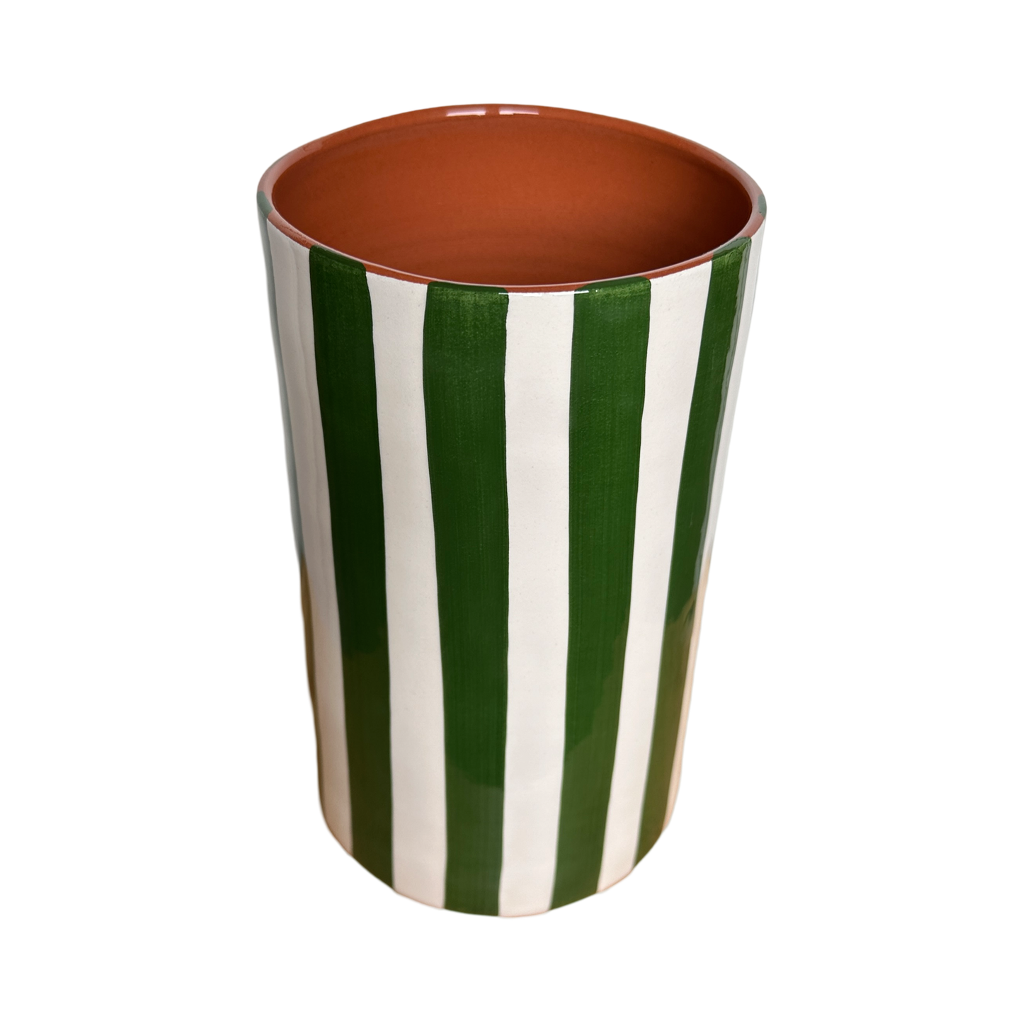 Vase à rayures - VERT