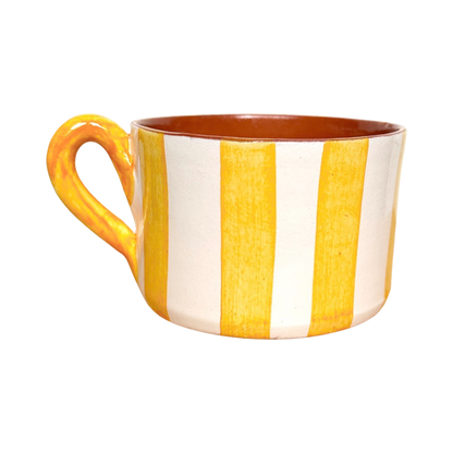 Mug à rayures - JAUNE