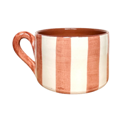 Mug à rayures - TERRACOTTA