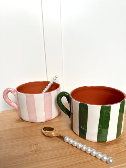 Mug à rayures - VERT