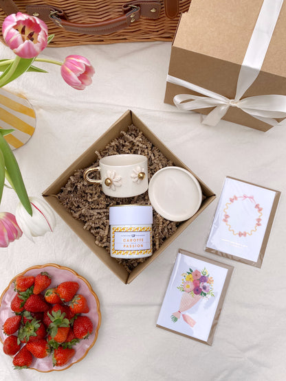 Box cadeau de Printemps | Tasse céramique + confiture "Carotte-Passion"