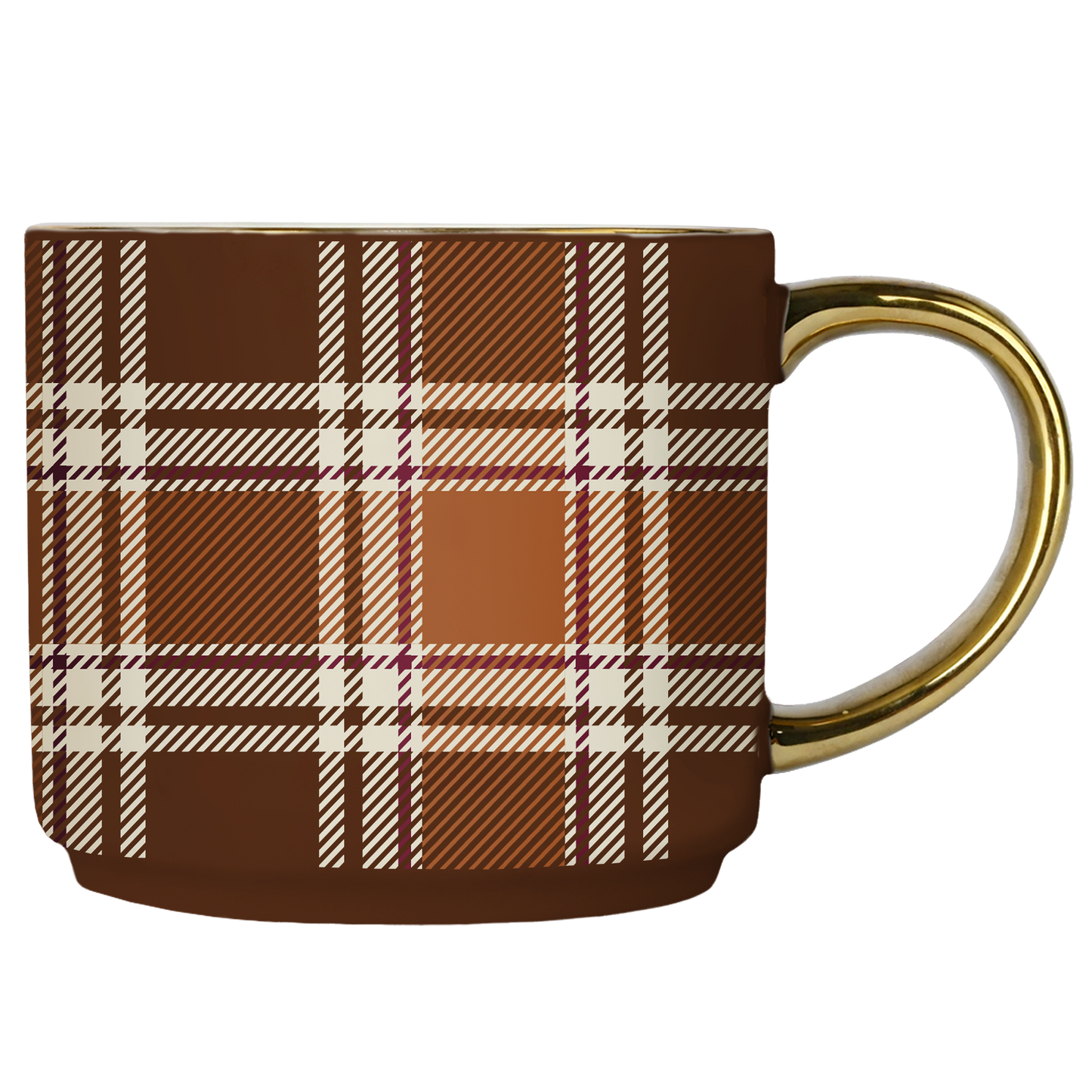 Mug - TARTAN MARRON