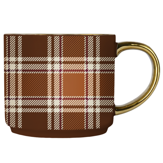 Mug - TARTAN MARRON