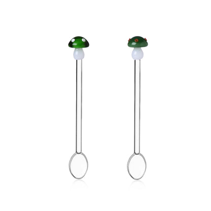 Set de 2 cuillères à café CHAMPIGNON - vert