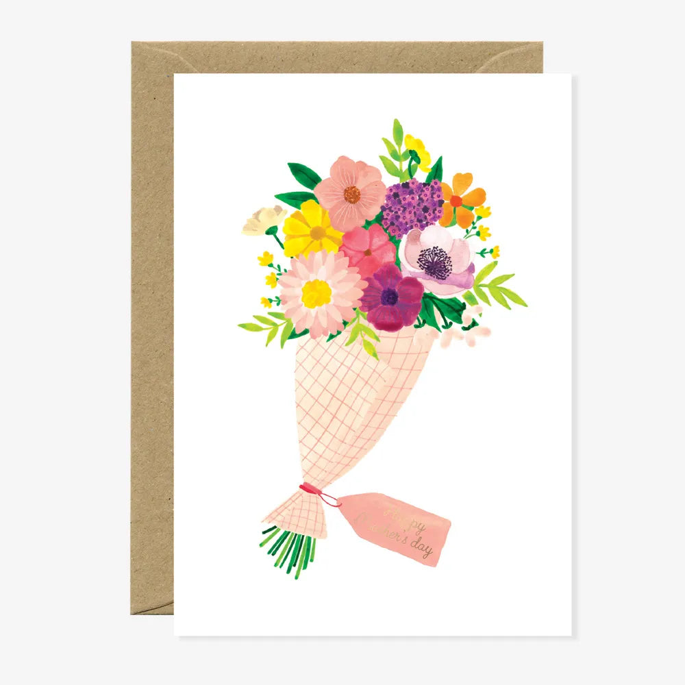 Carte Fête des mères | Bouquet de fleurs