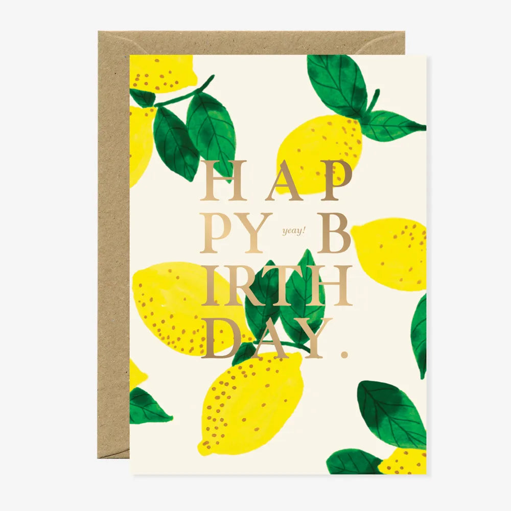 Carte Anniversaire | Citrons