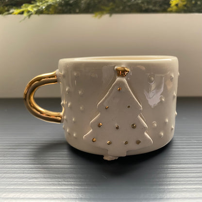 Tasse sapin blanc 200ml (imperfection)