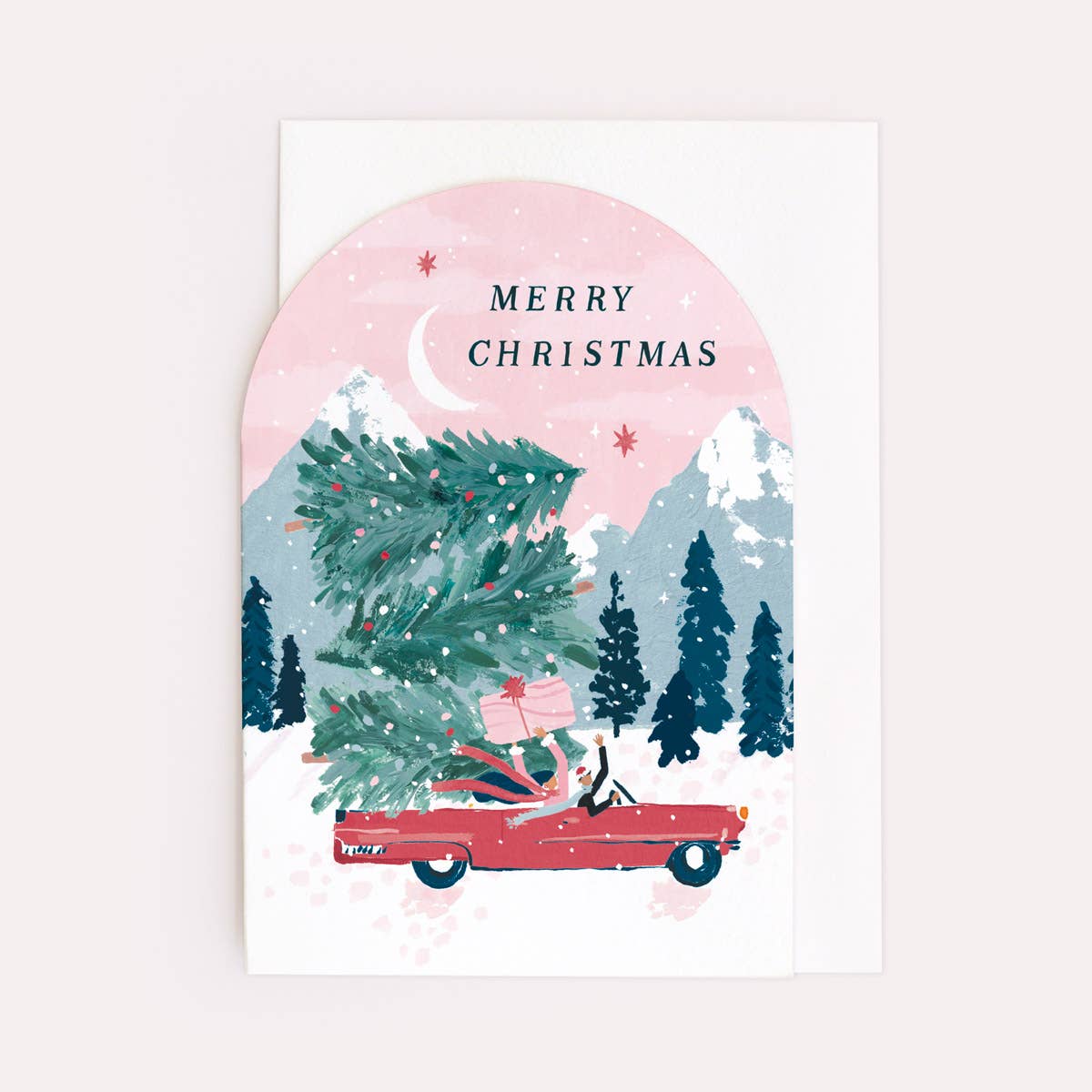 Carte Noël | Merry Christmas - voiture